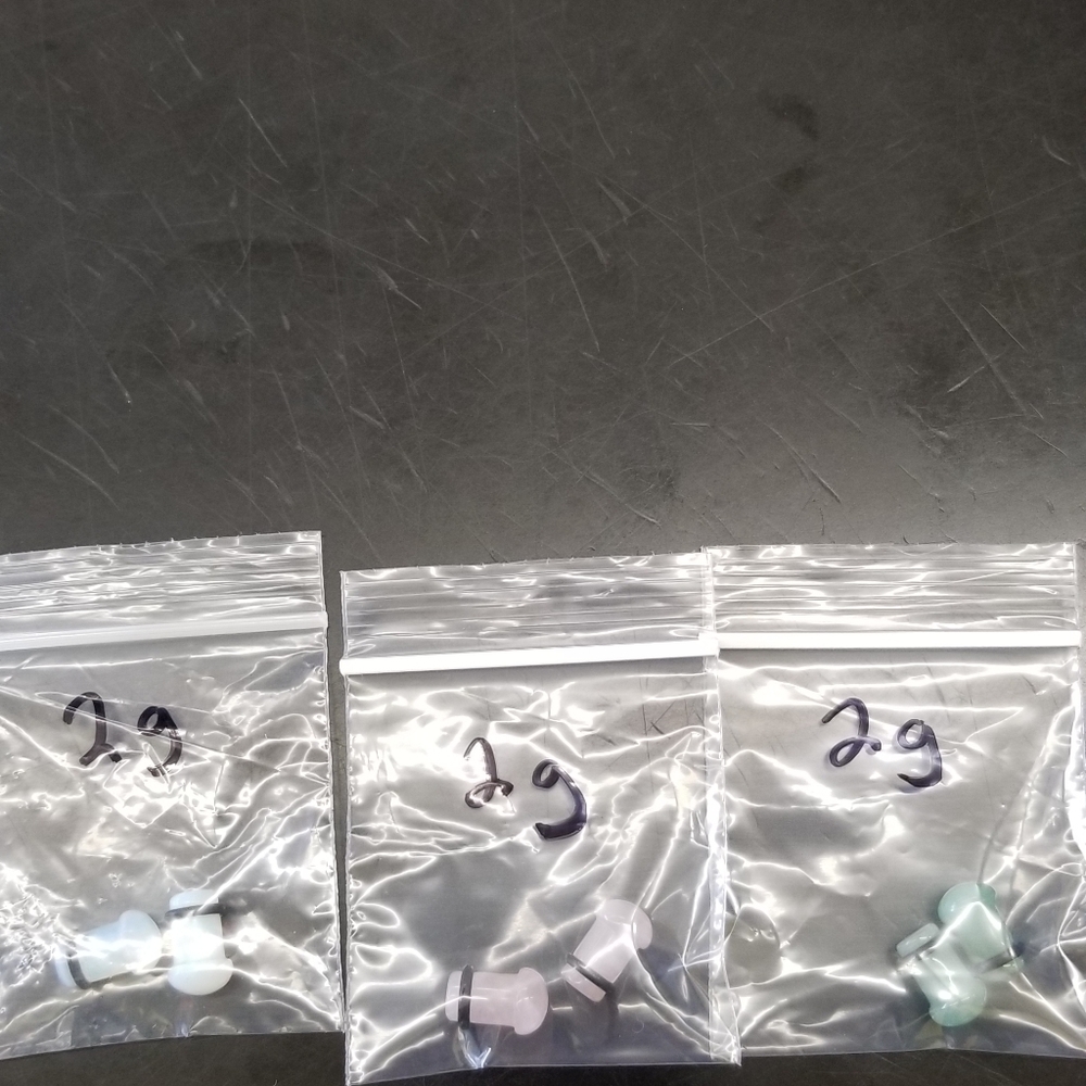 2 gauge natural stone for gauged ears.